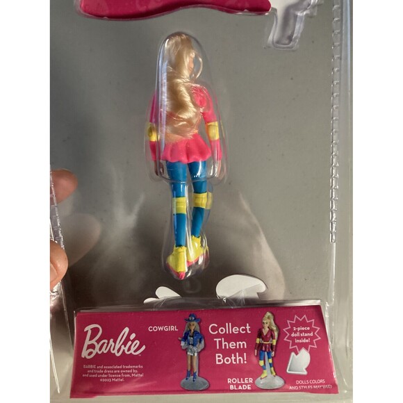 World's Smallest Barbie • NEW Set of 2 • Roller Blade & Cowgirl, Mattel - Picture 5 of 6
